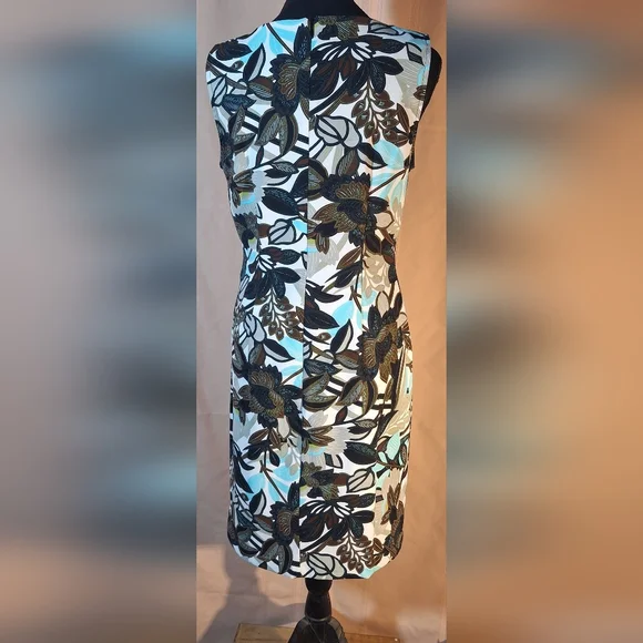 CONNECTED APPAREL Floral Sleeveless Midi Dress - Picture 4 of 7